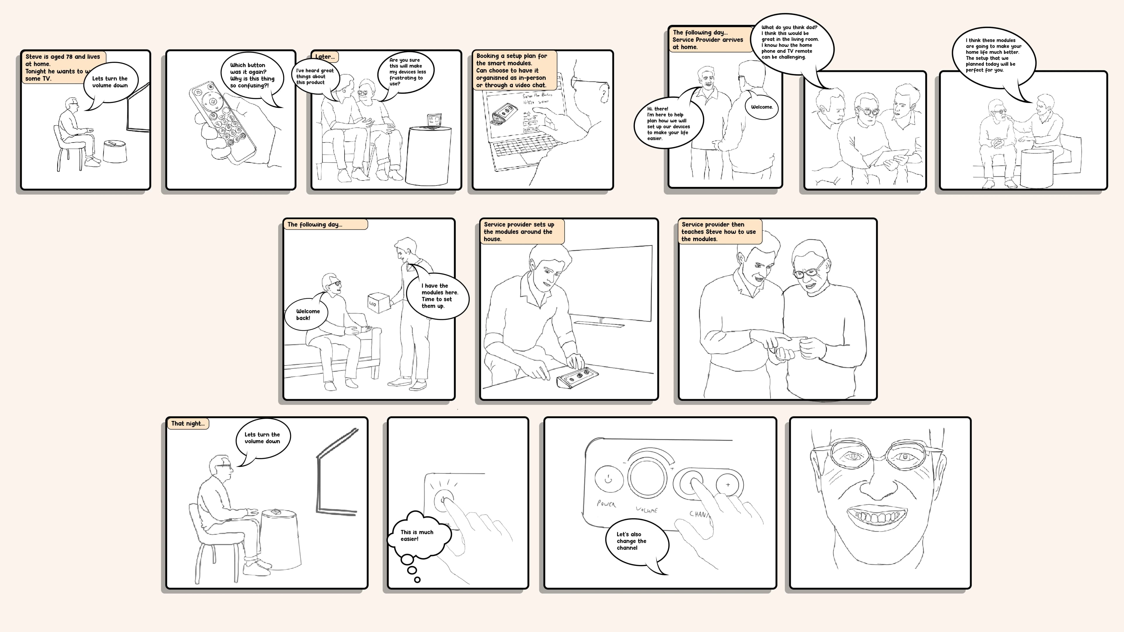Service storyboard